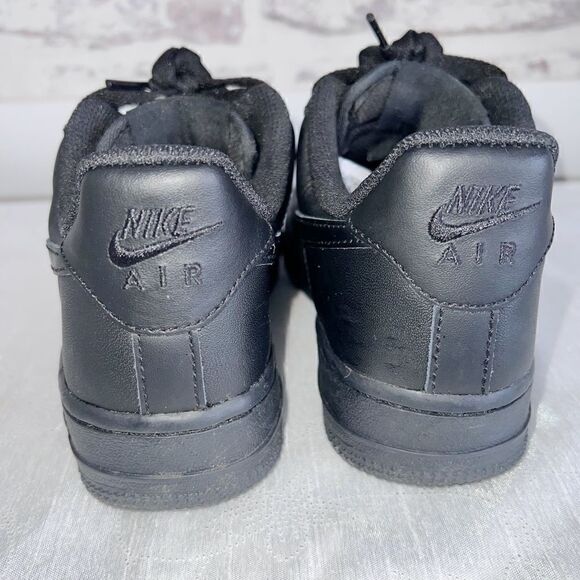 Nike Air Force 1 Womens Basketball Sneakers Shoes Black Sz 5 - Picture 5 of 7